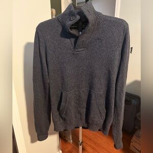 Vintage y2k Abercrombie & fitch moose logo sweater navy blue large